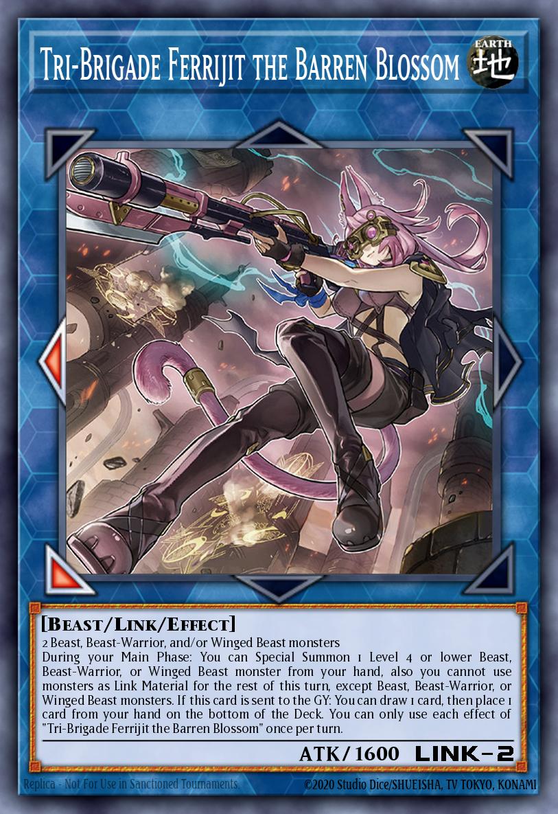 Tri-Brigade Ferrijit the Barren Blossom Prismatic Secret Rare MP21-EN196 2021 Tin of Ancient Battles Yugioh card