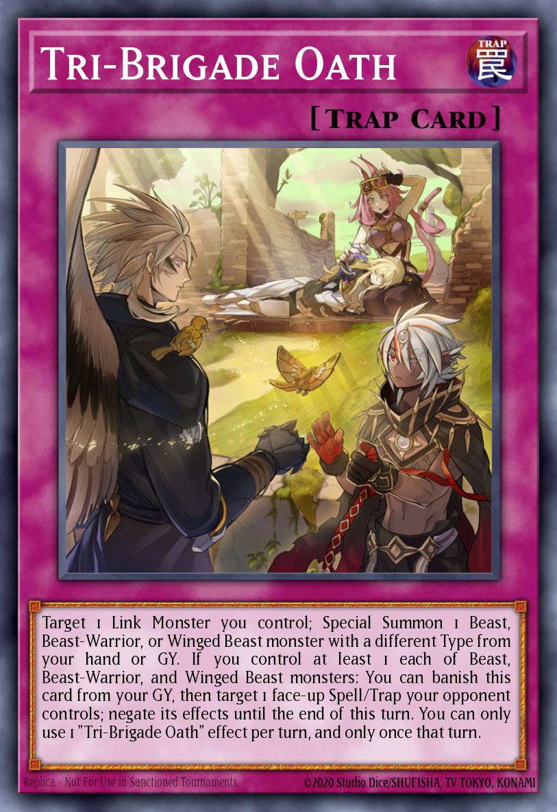 Tri-Brigade Oath Common MP21-EN213 2021 Tin of Ancient Battles Yugioh card