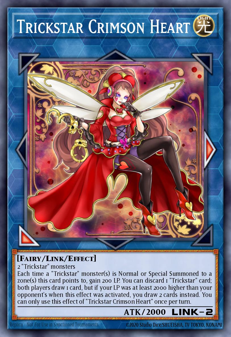 Trickstar Crimson Heart Super Rare SAST-ENSE3 Savage Strike Special Edition Yugioh card