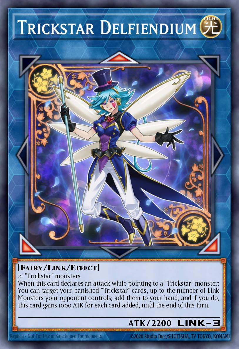 Trickstar Delfiendium Common MP19-EN023 2019 Gold Sarcophagus Tin Mega Pack Yugioh card