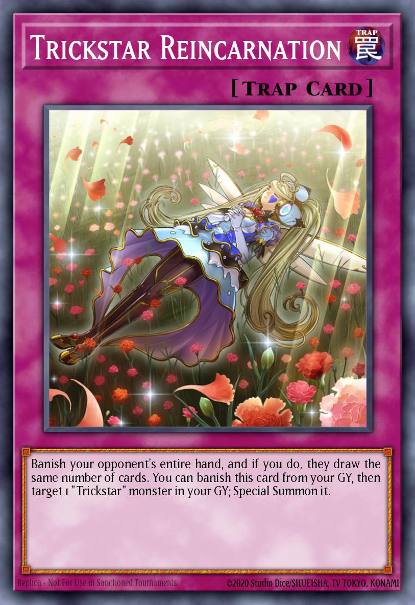 Trickstar Reincarnation Secret Rare BLRR-EN105 Battles of Legend Relentless Revenge Yugioh card