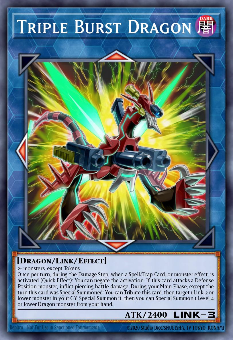 Triple Burst Dragon Ultra Rare EXFO-EN044 Extreme Force Yugioh card