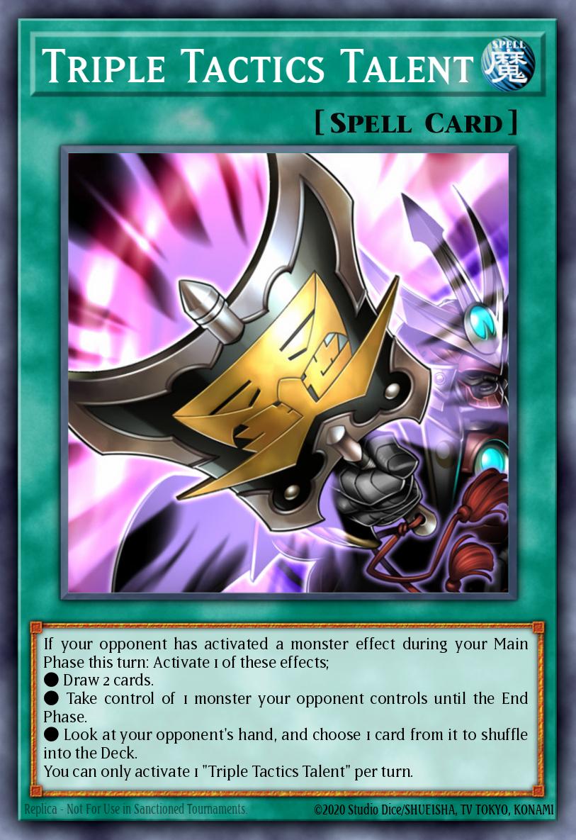 Triple Tactics Talent Common L26D-ENS21 Legendary Modern Decks 2026 Yugioh card