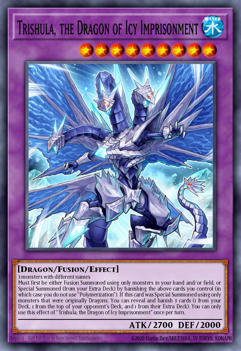 Trishula the Dragon of Icy Imprisonment Secret Rare BLAR-EN048 Battles of Legend Armageddon Yugioh card