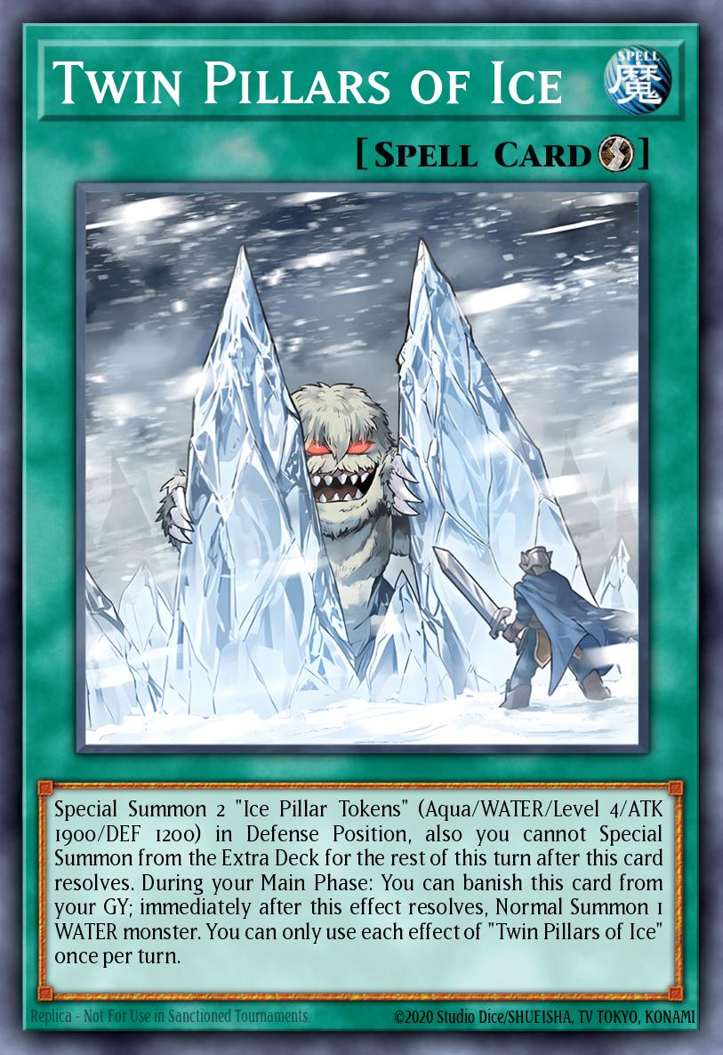 Twin Pillars of Ice New BLMM-EN032 Battles of Legend Monster Mayhem Yugioh card