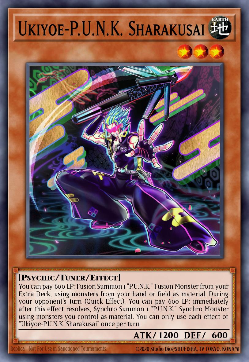 Ukiyoe-PUNK Sharakusai Ultra Rare BLMM-EN070 Battles of Legend Monster Mayhem Yugioh card