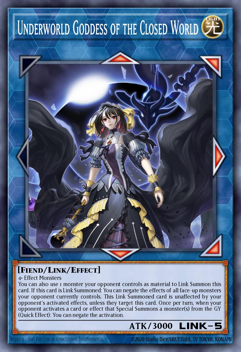 Underworld Goddess of the Closed World Starlight Rare BLGG-EN144 Battles of Legend: Glorious Gallery Yugioh card