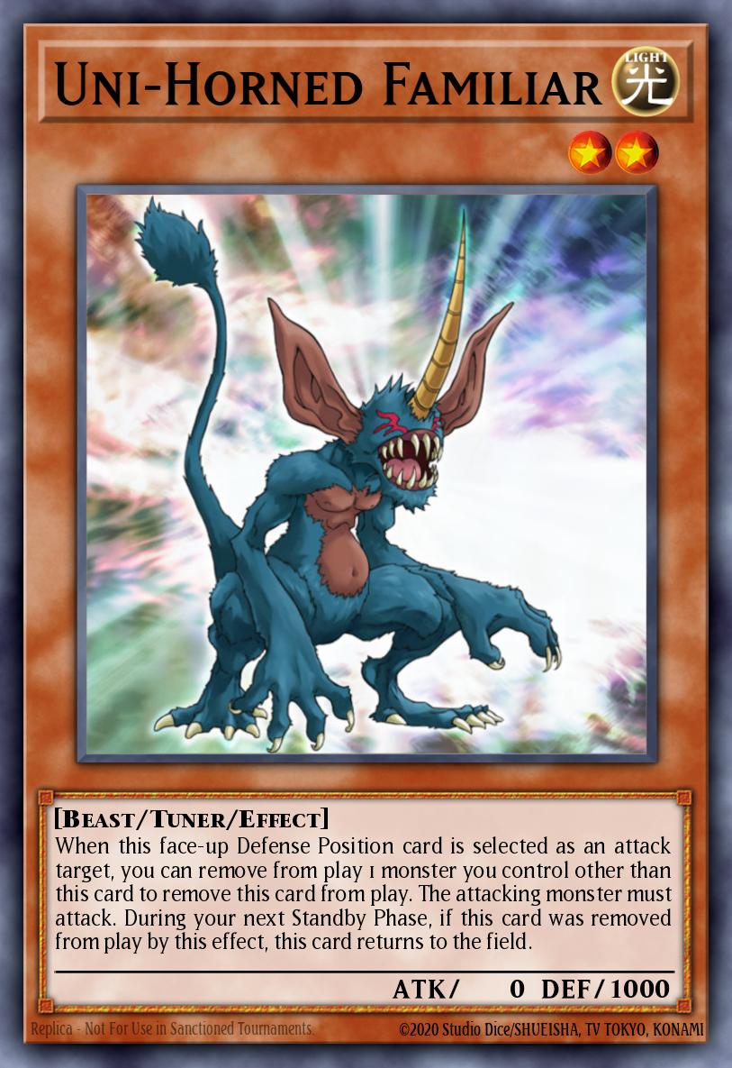 Uni-Horned Familiar Common DREV-EN009 Duelist Revolution Yugioh card