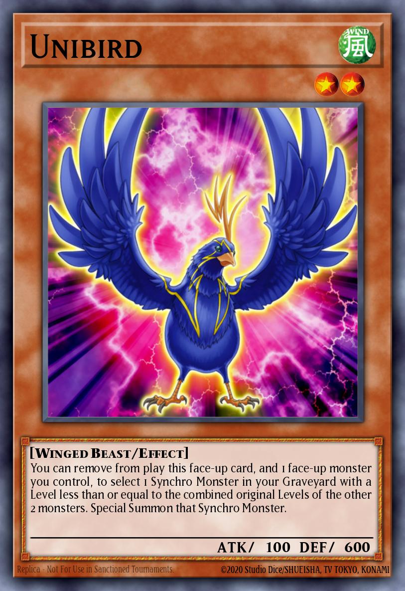 Unibird Super Rare DREV-EN012 Duelist Revolution Yugioh card