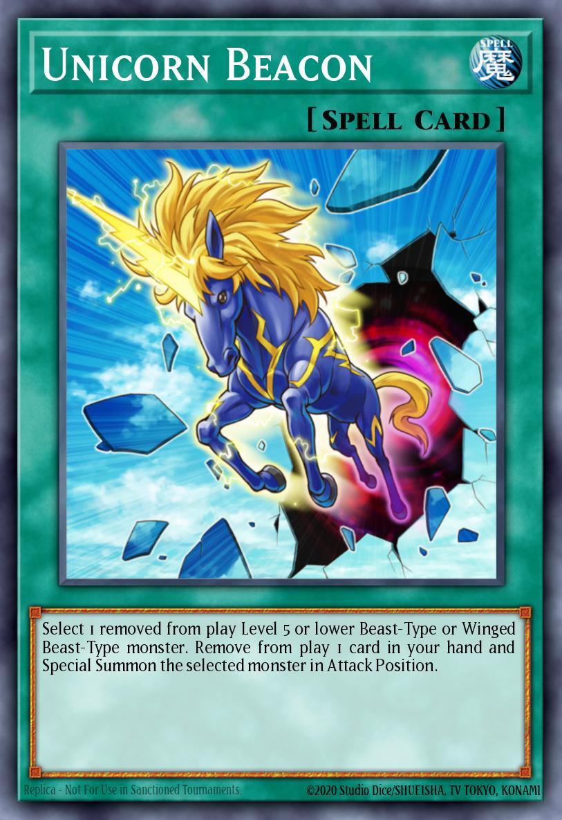 Unicorn Beacon Super Rare DREV-EN055 Duelist Revolution Yugioh card