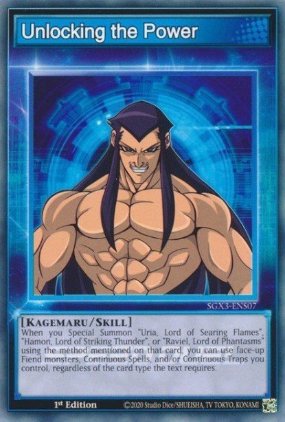 Unlocking the Power Common SGX3-ENS07 Speed Duel GX Duelists of Shadows Yugioh card
