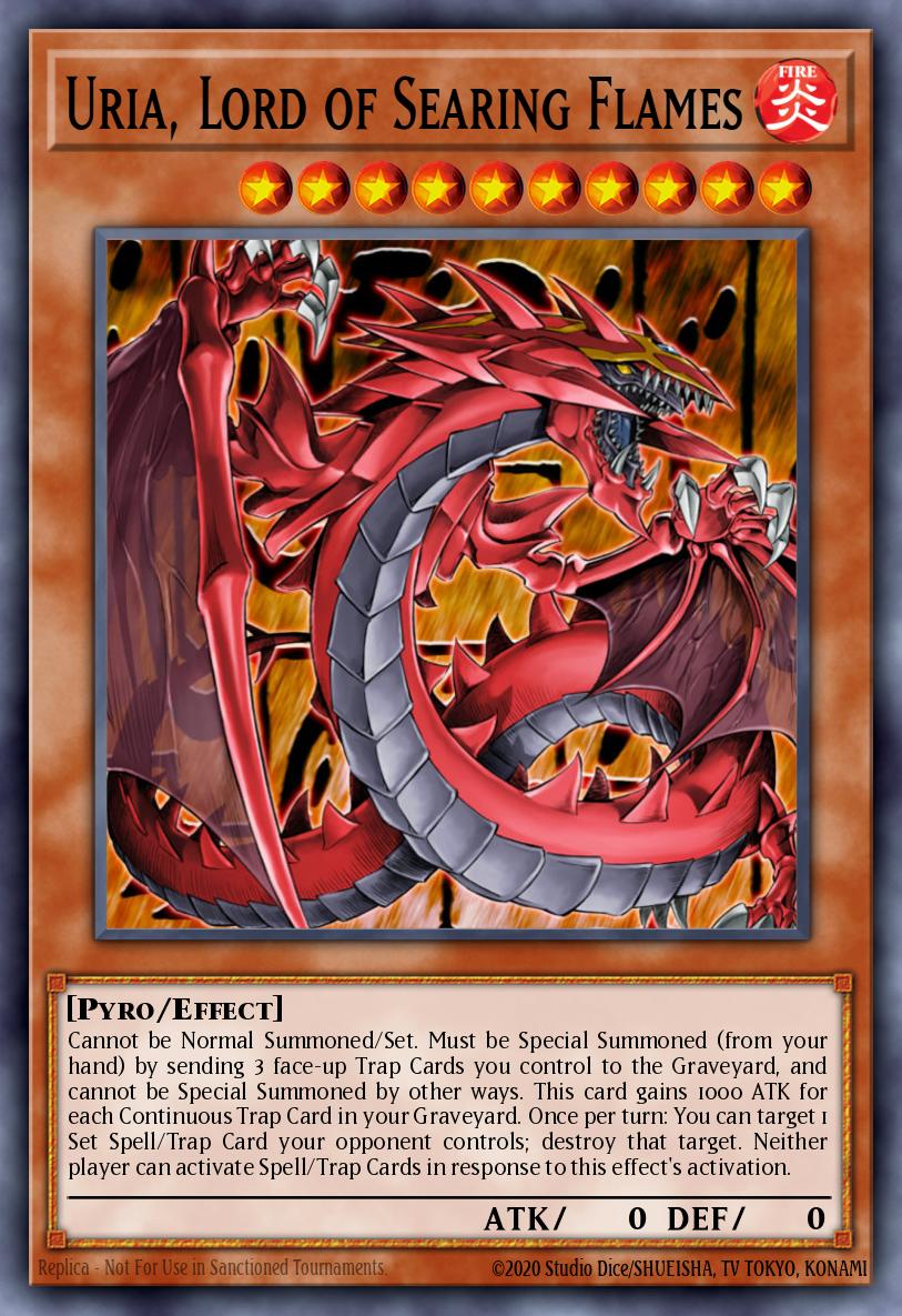Uria, Lord of Searing Flames Starlight Rare MZMU-EN000 Maze of Muertos Yugioh card