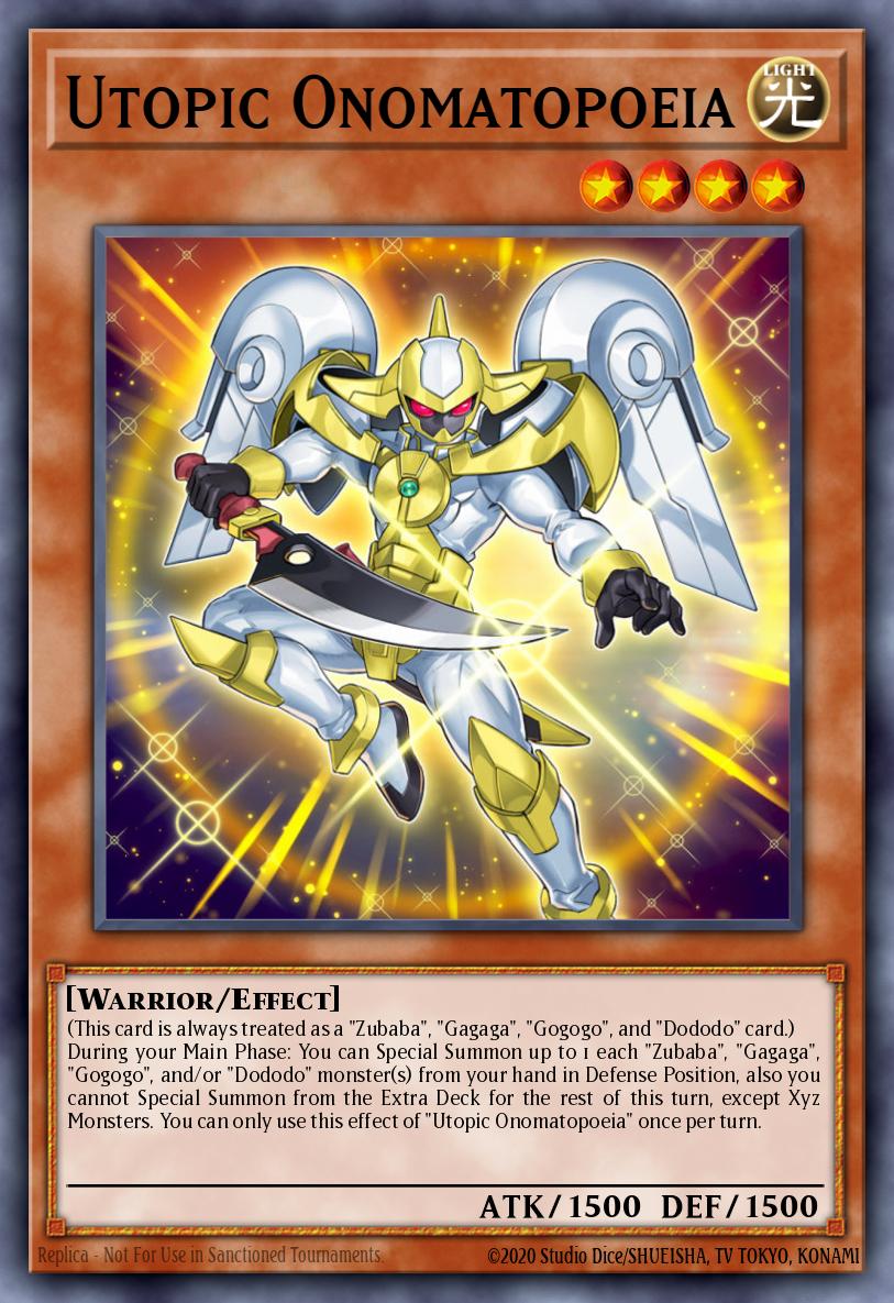 Utopic Onomatopoeia Ultra Rare DUPO-EN009 Duel Power Yugioh card