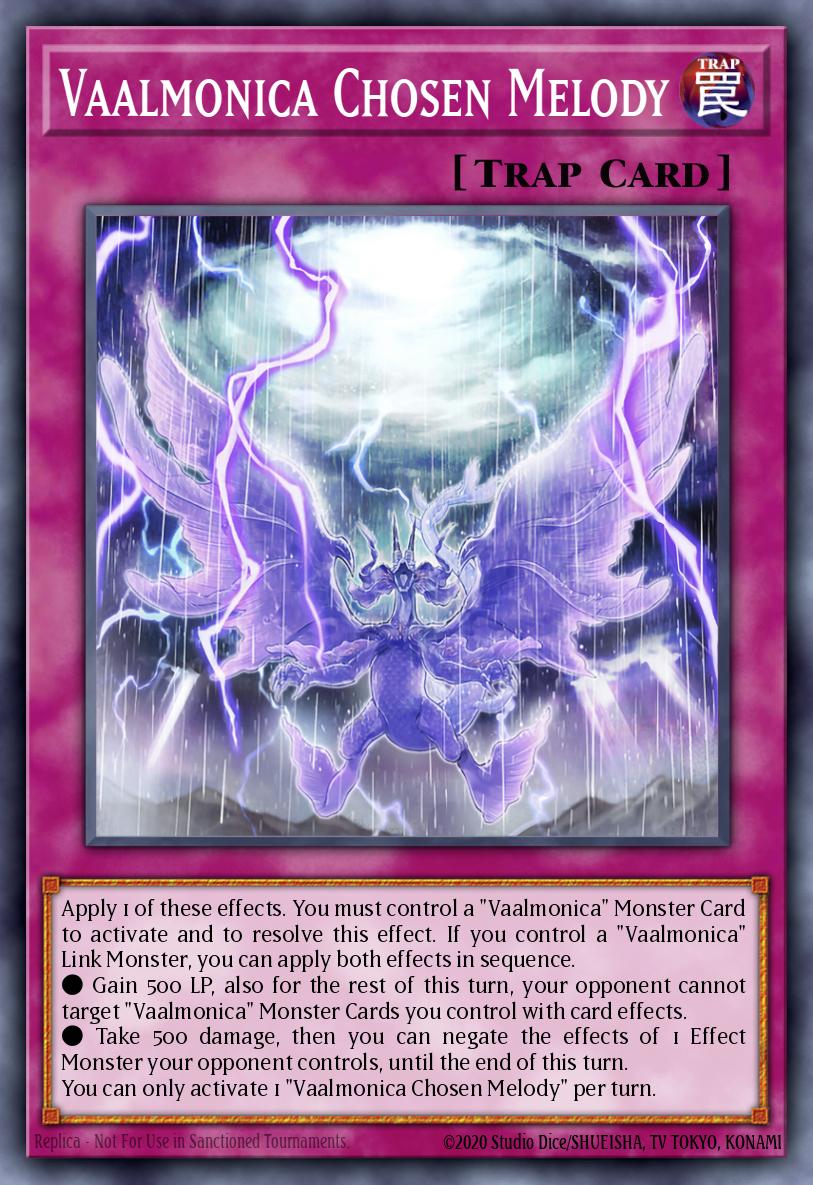 Vaalmonica Chosen Melody Super Rare VASM-EN040 Valiant Smashers Yugioh card