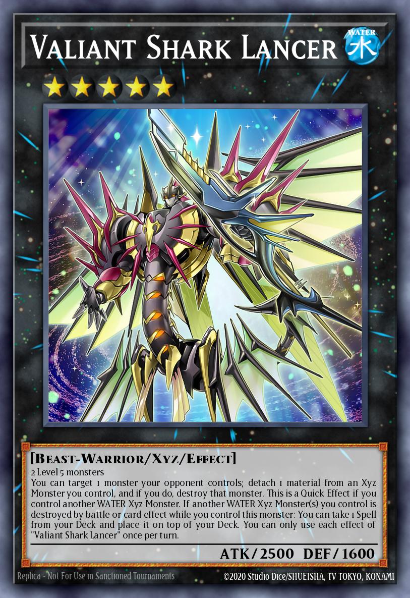 Valiant Shark Lancer Super Rare ETCO-EN044 Eternity Code Yugioh card