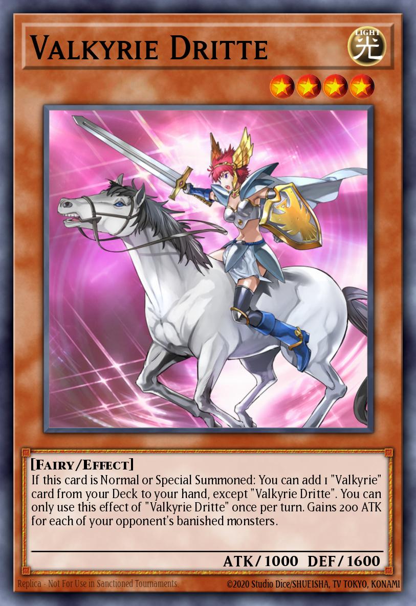 Valkyrie Dritte Super Rare SHVA-EN001 Shadows in Valhalla Yugioh card