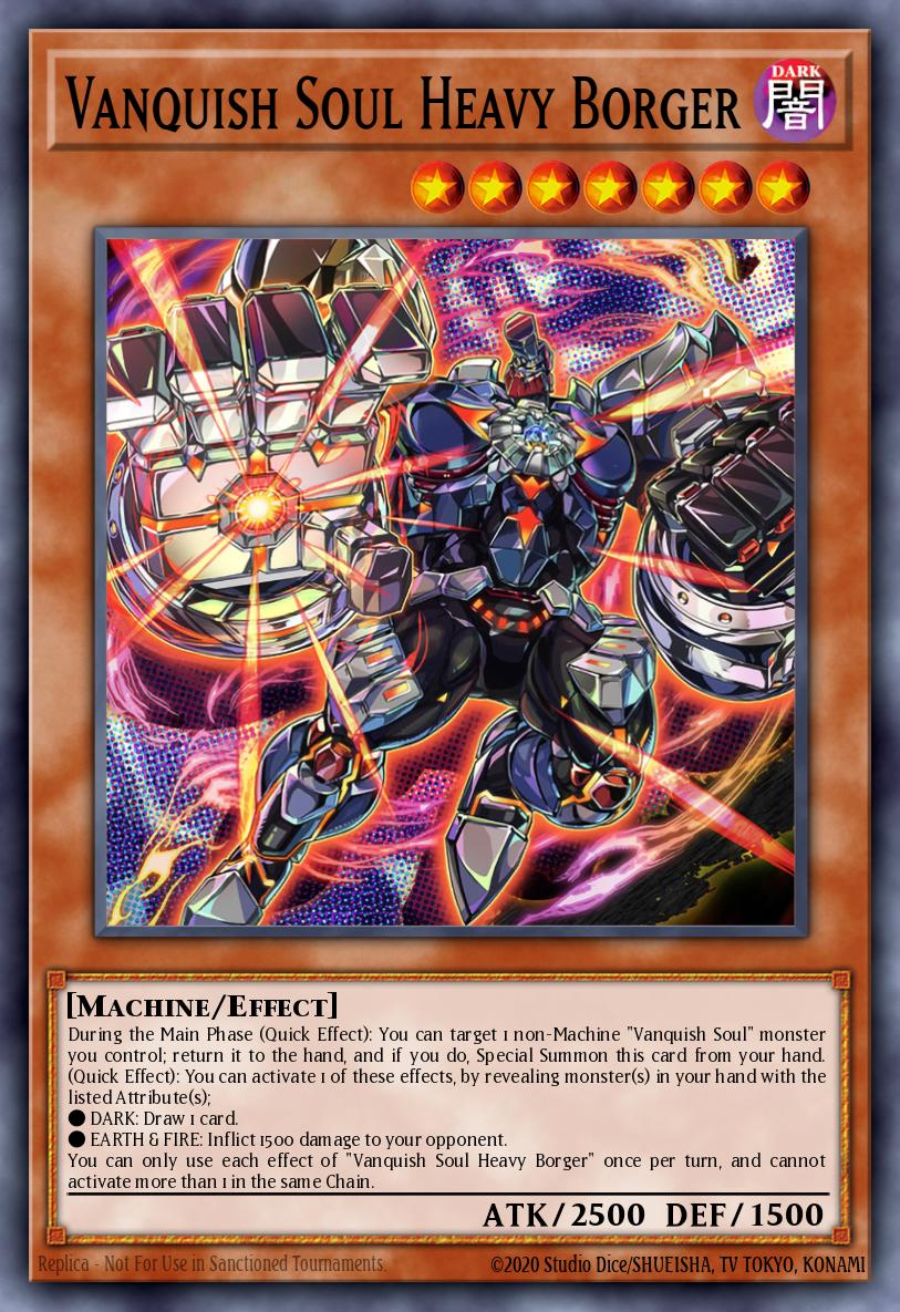 Vanquish Soul Heavy Borger Prismatic Secret Rare MP24-EN140 25th Anniversary Tin Dueling Mirrors Yugioh card
