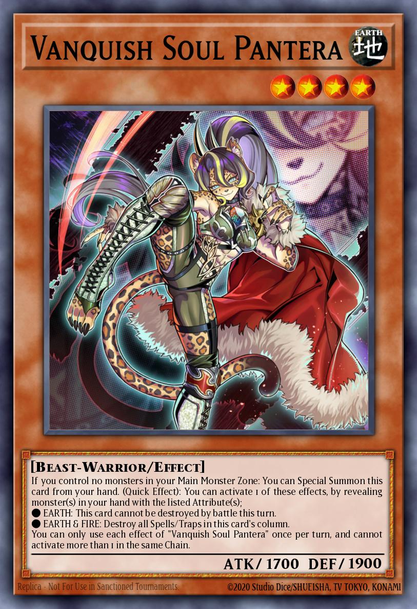 Vanquish Soul Pantera Collector's Rare RA04-EN044 Quarter Century Stampede Yugioh card