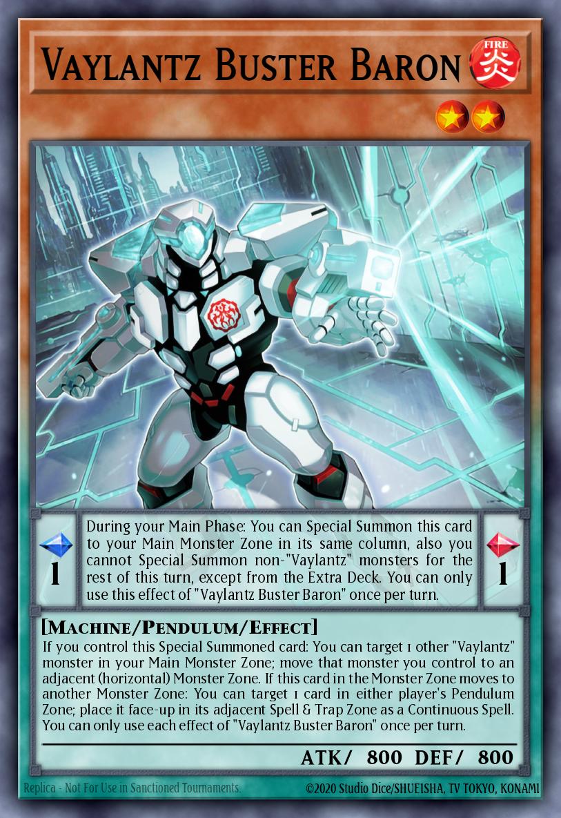 Vaylantz Buster Baron Super Rare TAMA-EN005 Tactical Masters Yugioh card