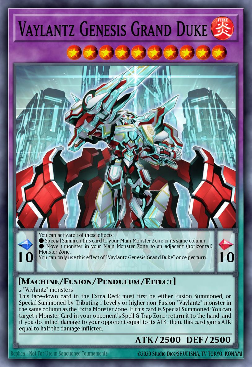 Vaylantz Genesis Grand Duke Super Rare TAMA-EN010 Tactical Masters Yugioh card