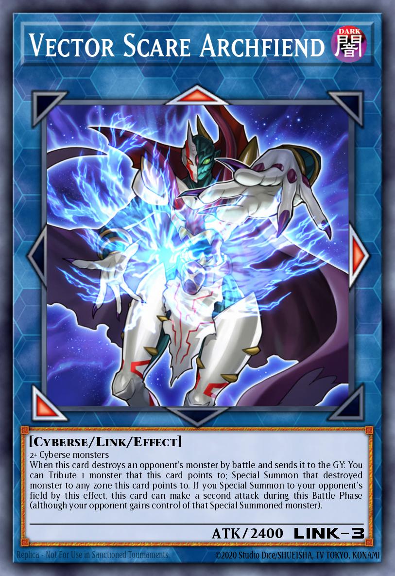 Vector Scare Archfiend Rare EXFO-EN040 Extreme Force Yugioh card