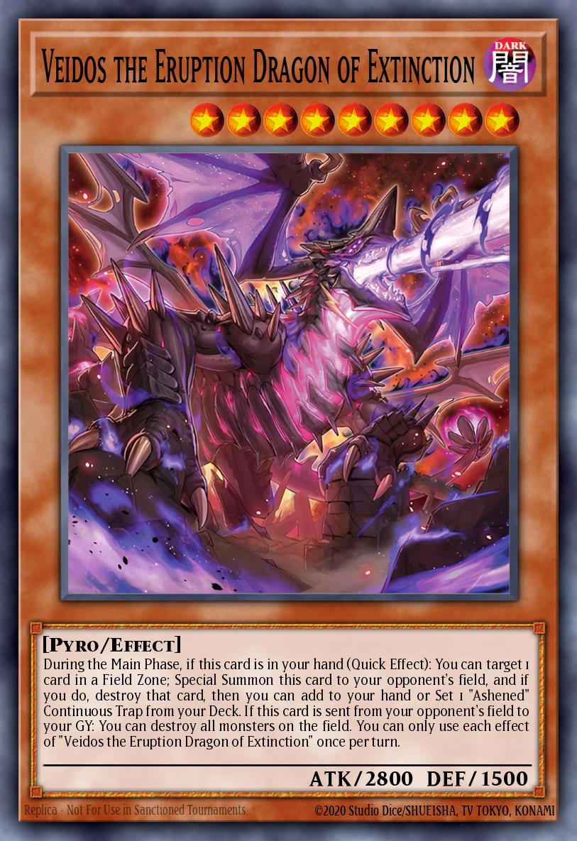 Veidos the Eruption Dragon of Extinction Ultra Rare MP25-EN175 2025 Mega-Pack Tin Yugioh card