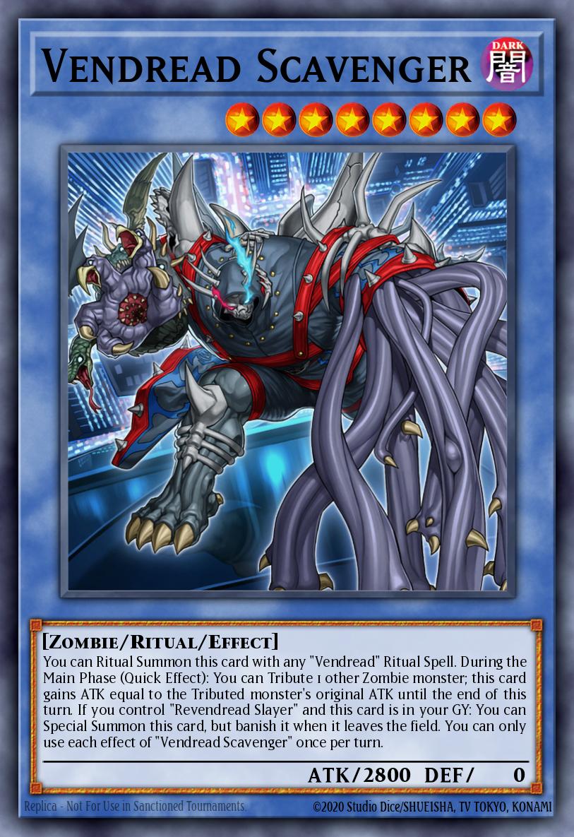 Vendread Scavenger Super Rare POTE-EN040 Power of the Elements Yugioh card