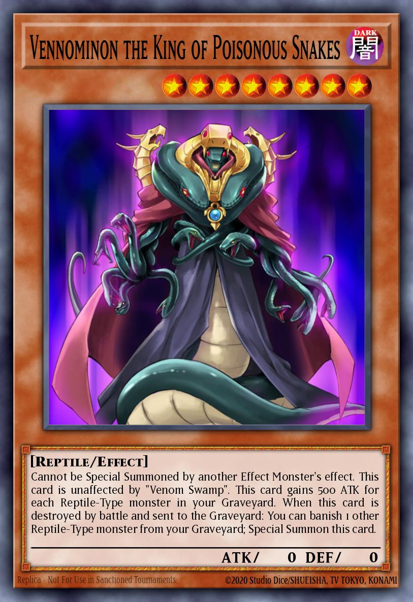 Vennominon the King of Poisonous Snakes Rare ANGU-EN040 Ancient Guardians Yugioh card