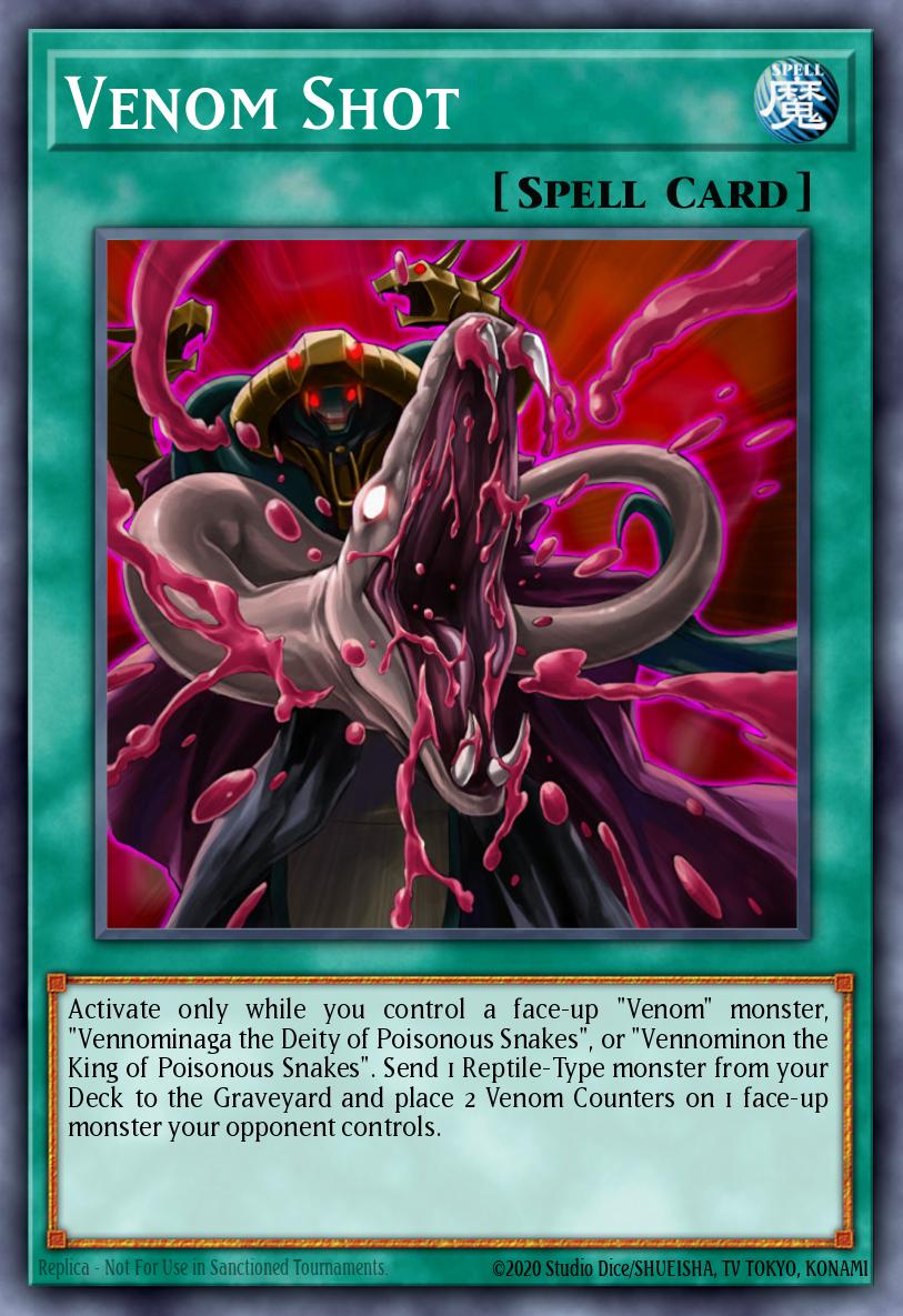 Venom Shot Common TAEV-EN053 Tactical Evolution Yugioh card