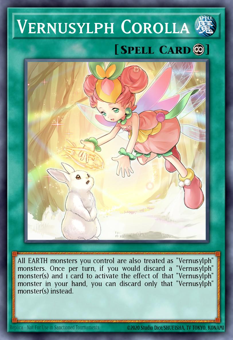 Vernusylph Corolla Super Rare POTE-EN061 Power of the Elements Yugioh card