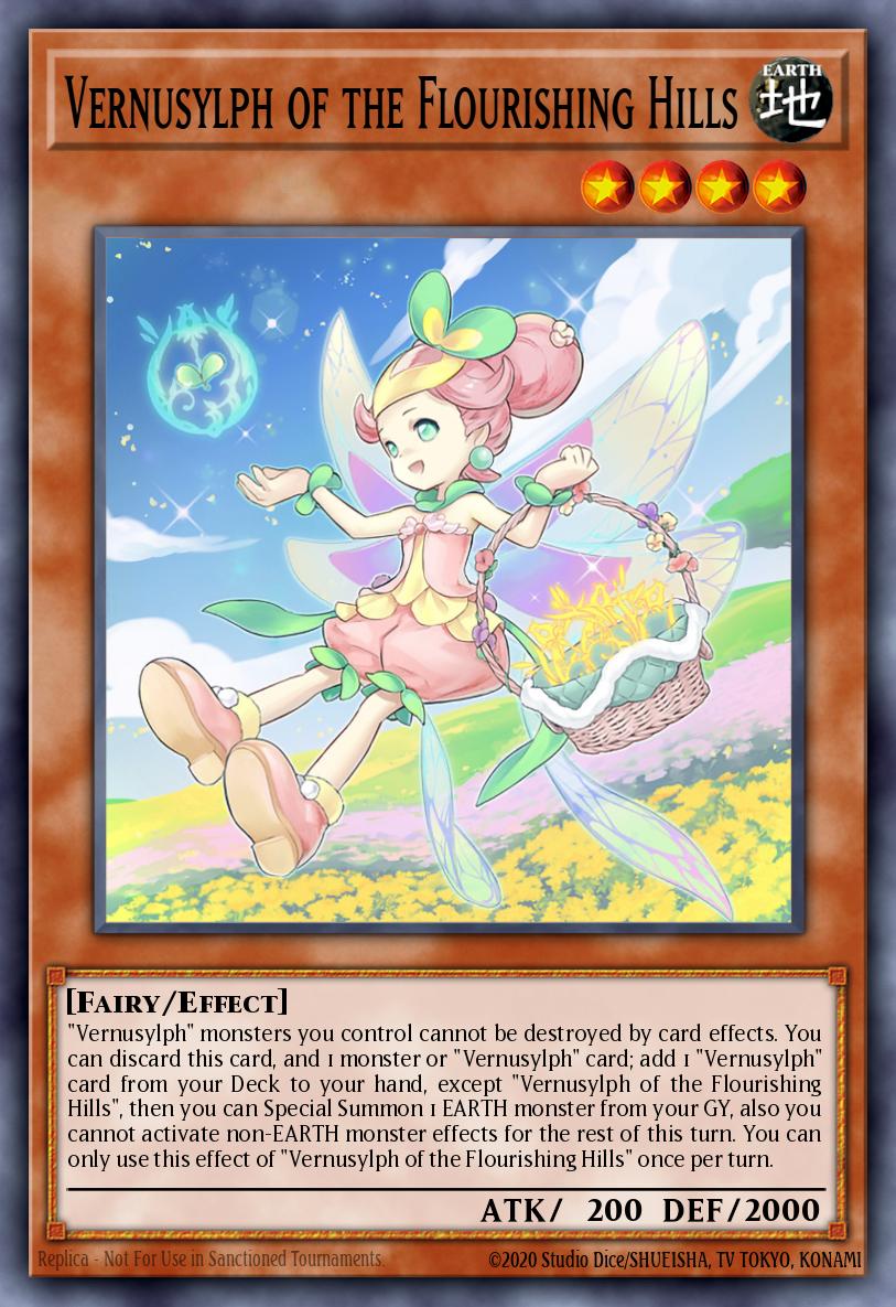 Vernusylph of the Flourishing Hills Ultra Rare POTE-EN016 Power of the Elements Yugioh card