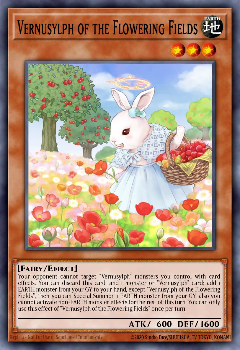 Vernusylph of the Flowering Fields Common POTE-EN018 Power of the Elements Yugioh card