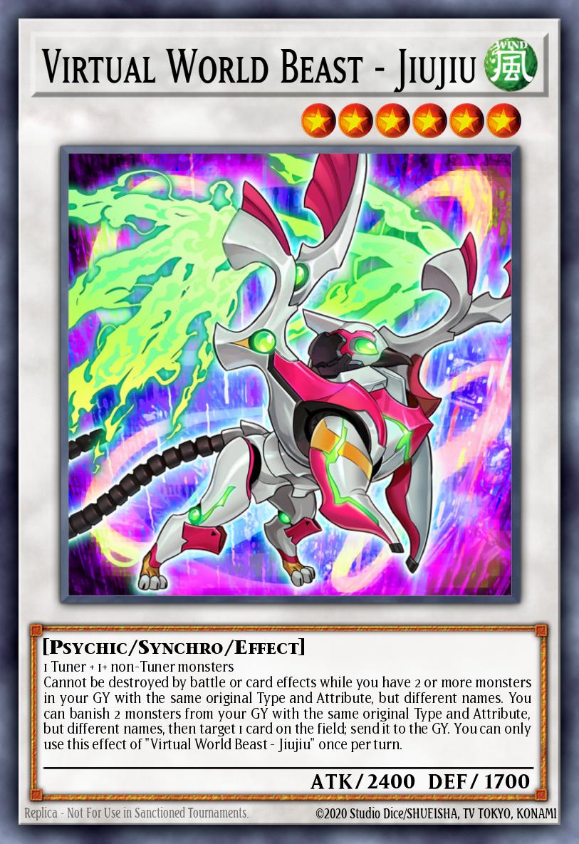 Virtual World Beast - Jiujiu Rare MP21-EN221 2021 Tin of Ancient Battles Yugioh card