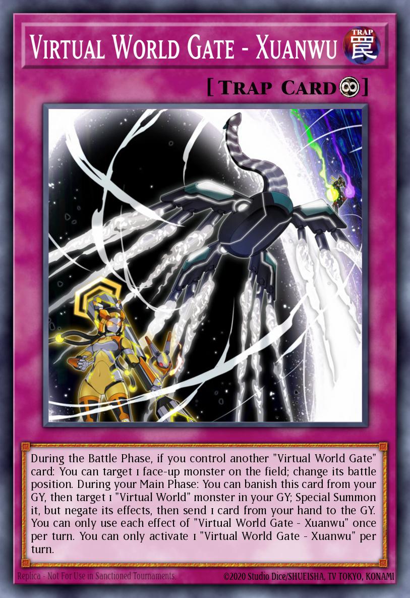 Virtual World Gate - Xuanwu Super Rare MP22-EN042 2022 Tin of the Pharaohs Gods Yugioh card