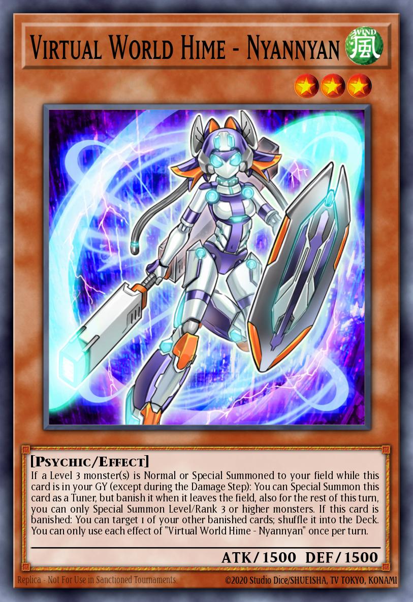 Virtual World Hime - Nyannyan Prismatic Secret Rare MP21-EN223 2021 Tin of Ancient Battles Yugioh card