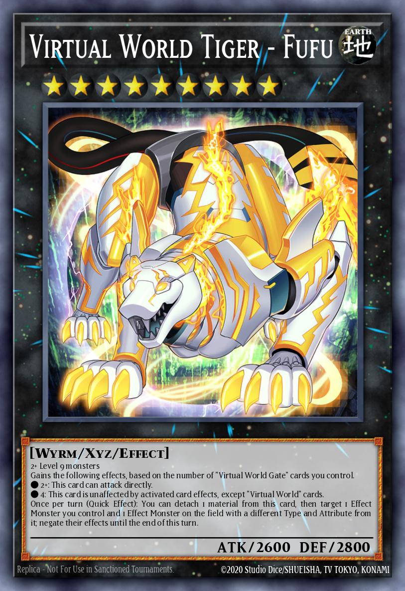 Virtual World Tiger - Fufu Common CYAC-EN046 Cyberstorm Access Yugioh card