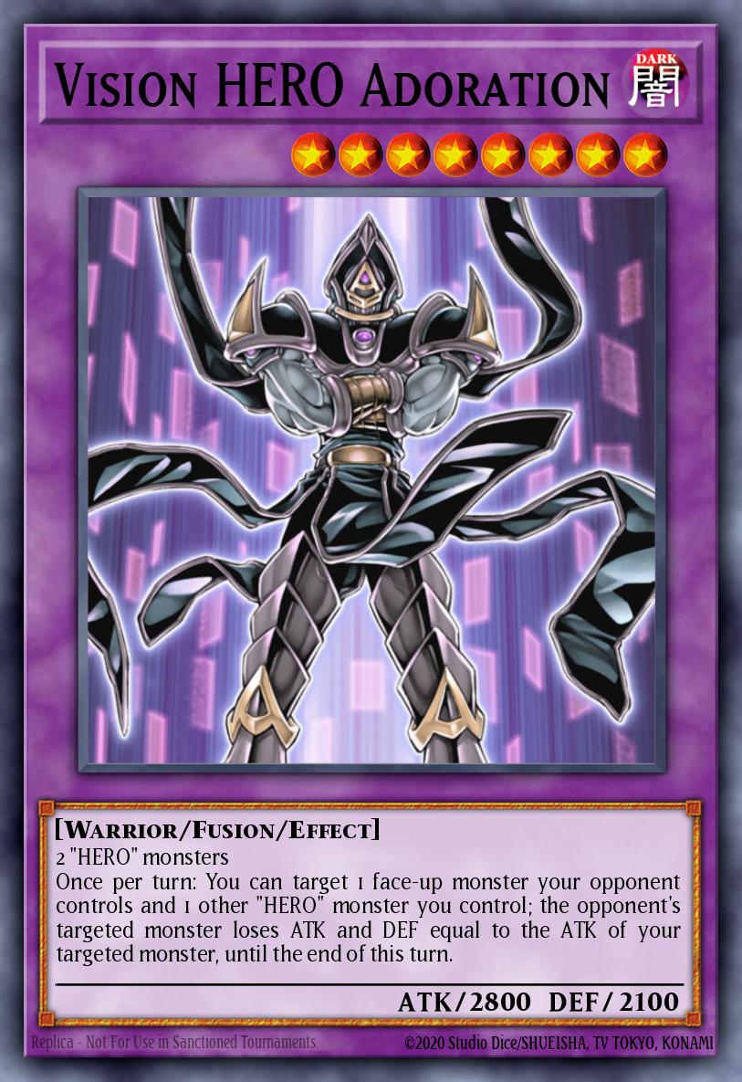 Vision HERO Adoration Common BLC1-EN069 Battles of Legend Chapter 1 Yugioh card