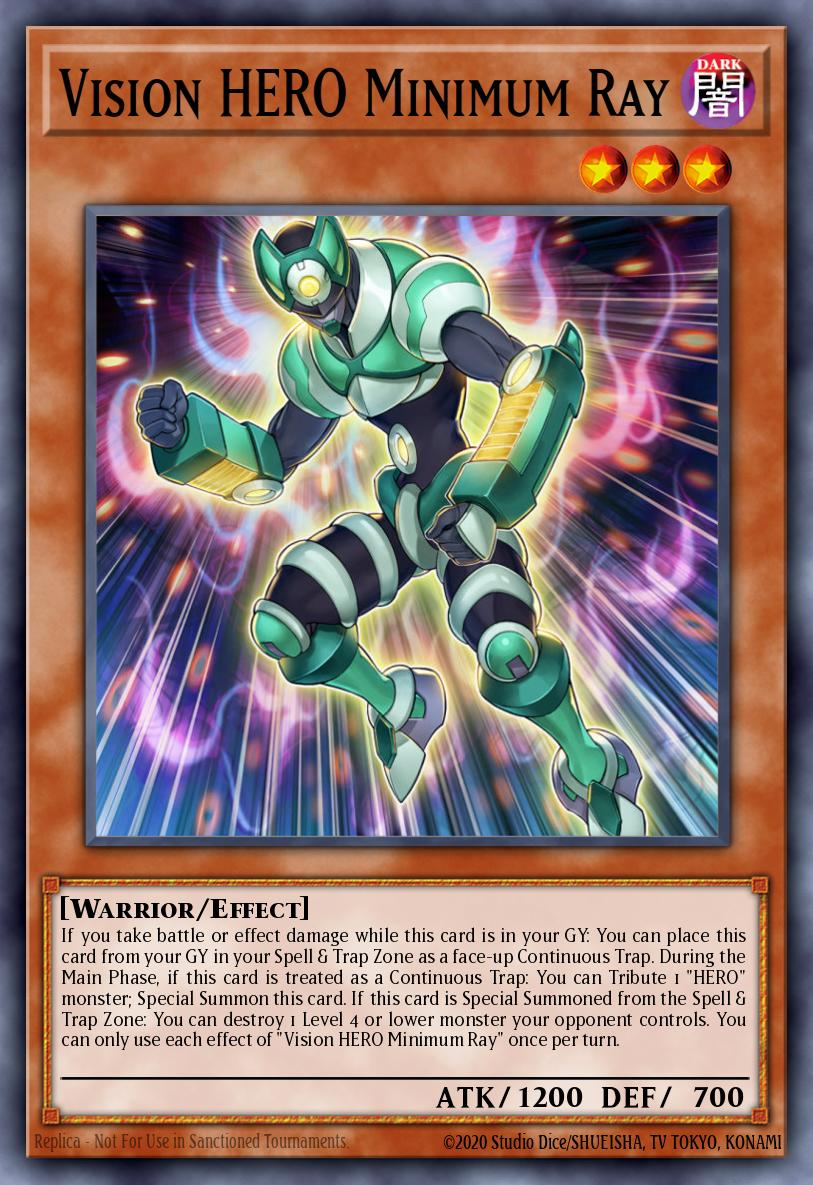 Vision HERO Minimum Ray Common BLC1-EN080 Battles of Legend Chapter 1 Yugioh card