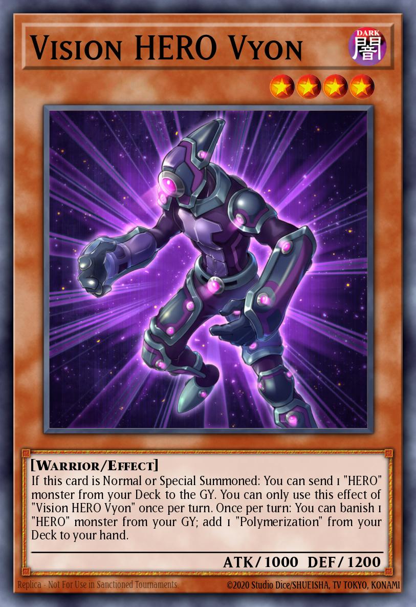 Vision HERO Vyon Common BLC1-EN097 Battles of Legend Chapter 1 Yugioh card