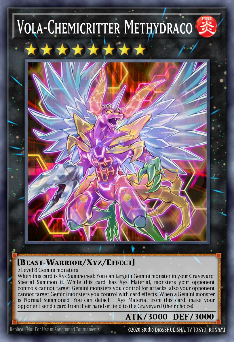 Vola-Chemicritter Methydraco Super Rare INOV-EN050 Invasion Vengeance Yugioh card