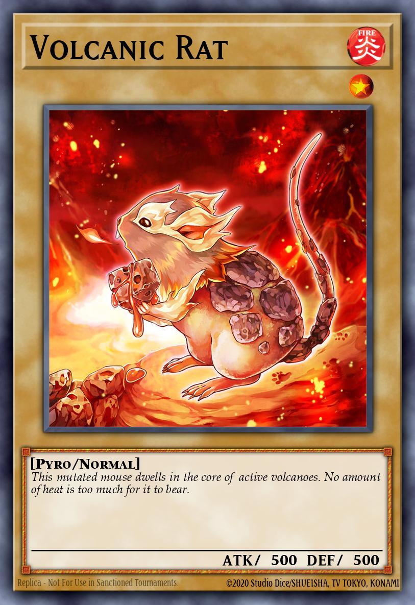Volcanic Rat Common TAEV-EN002 Tactical Evolution Yugioh card