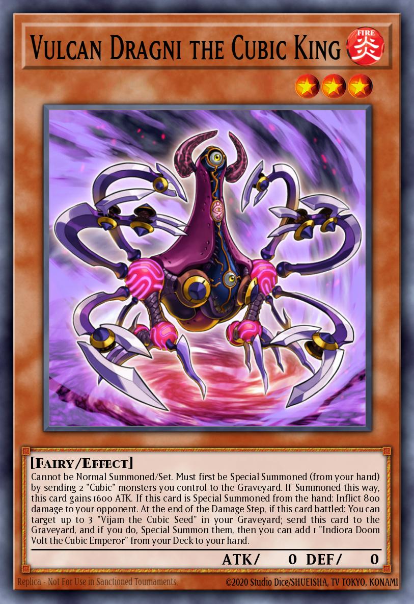 Vulcan Dragni the Cubic King Ultra Rare MVP1-EN037 Yu-Gi-Oh! The Dark Side of Dimensions Movie Pack Yugioh card