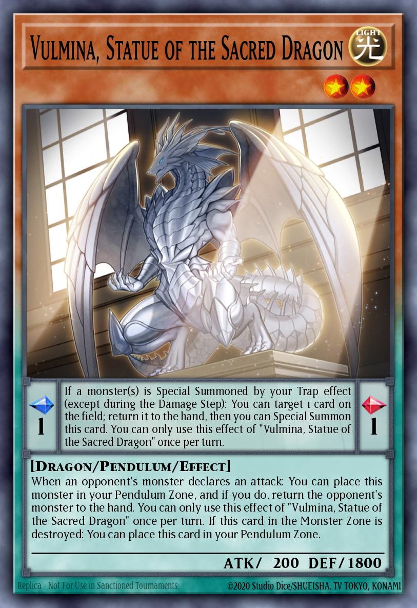 Vulmina Statue of the Sacred Dragon Common MP25-EN400 2025 Mega-Pack Tin Yugioh card
