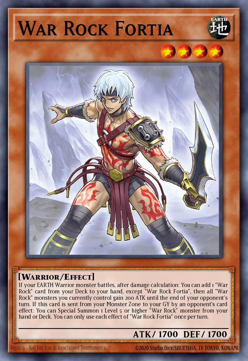 War Rock Fortia Super Rare BLVO-EN093 Blazing Vortex Yugioh card