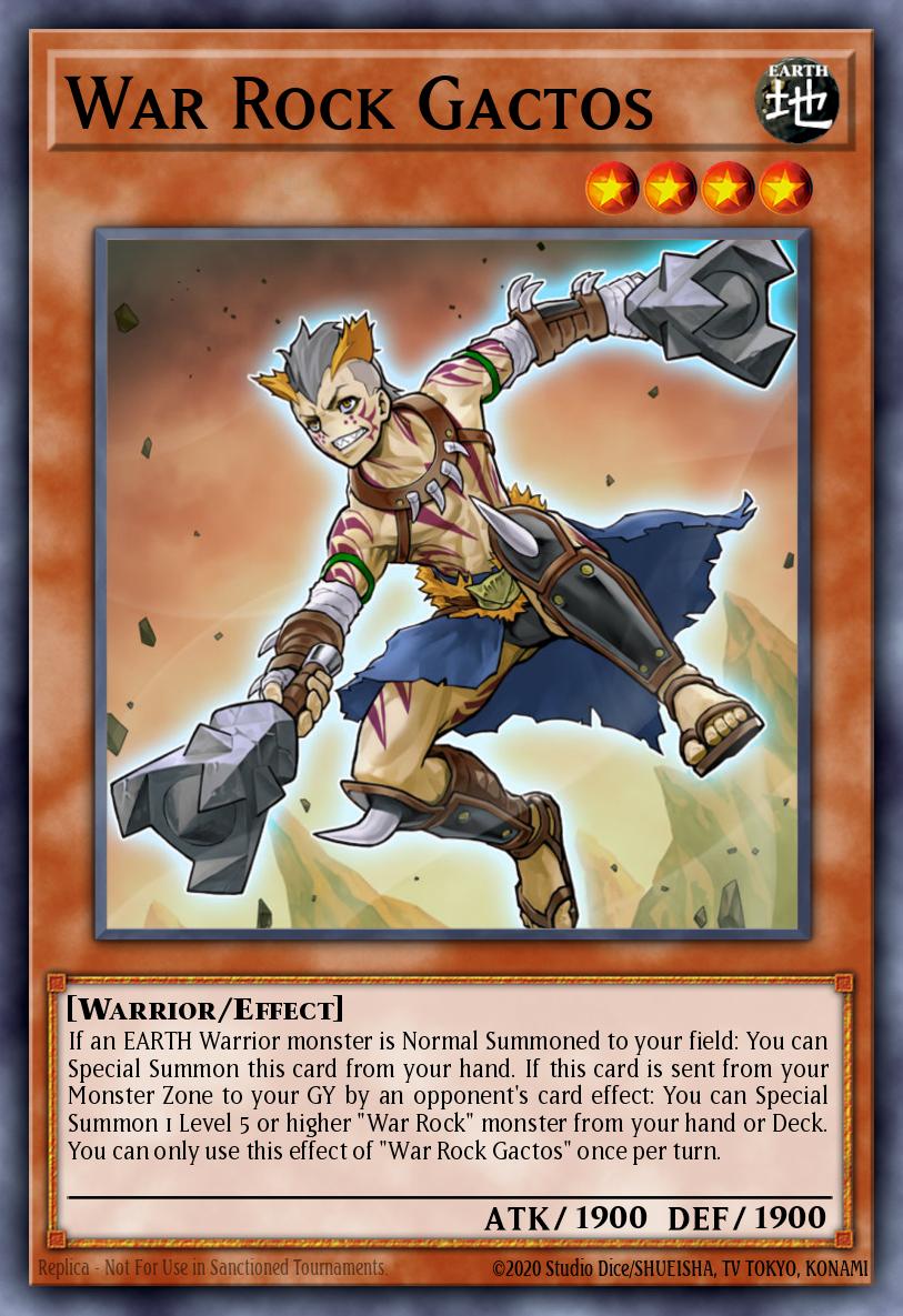 War Rock Gactos Super Rare BLVO-EN094 Blazing Vortex Yugioh card