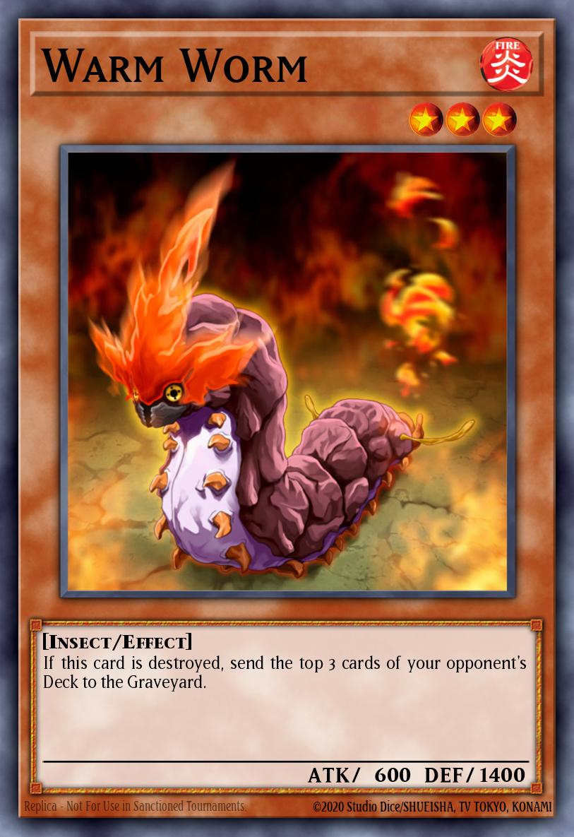 Warm Worm Super Rare TF04-EN001 Yu-Gi-Oh! 5Ds Tag Force 4 promotional cards Yugioh card