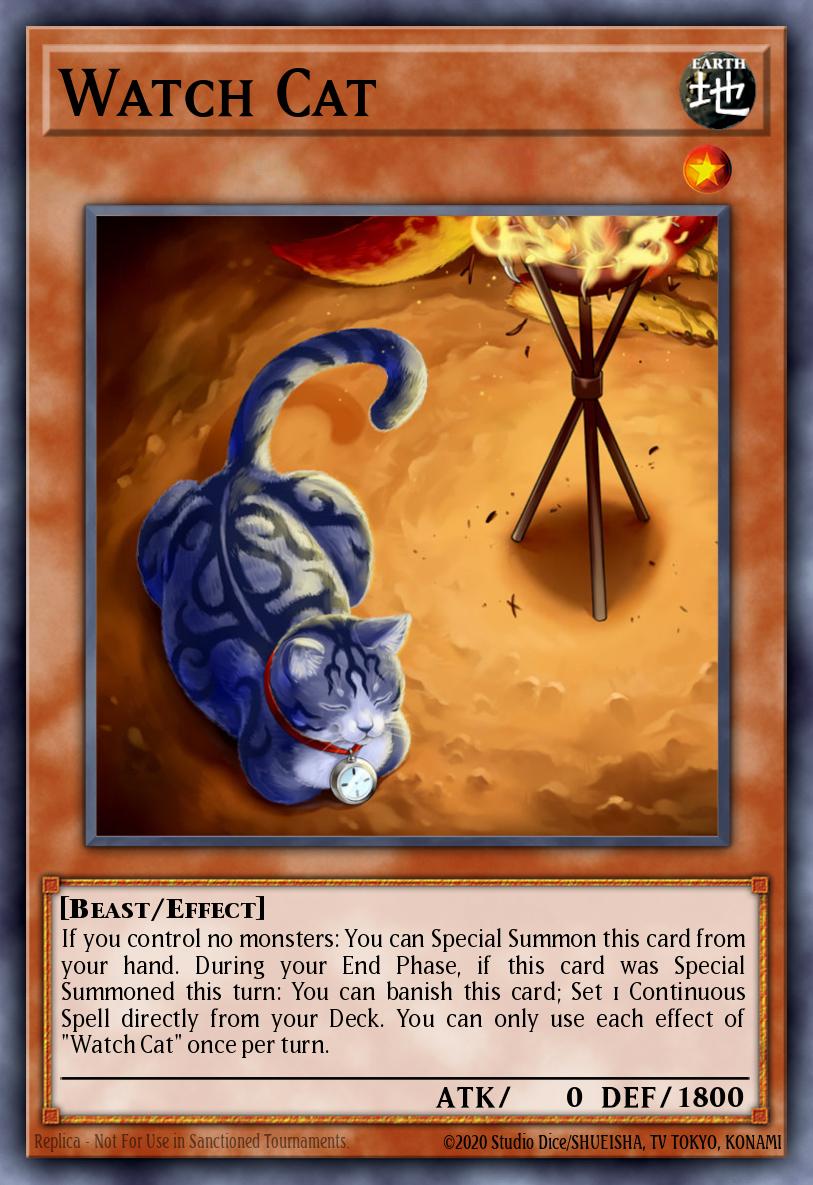Watch Cat Common MP19-EN013 2019 Gold Sarcophagus Tin Mega Pack Yugioh card