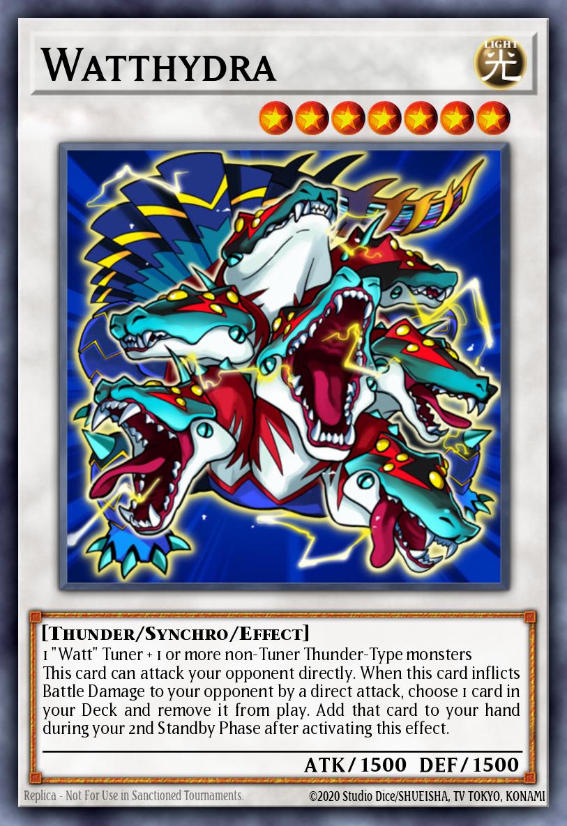 Watthydra Super Rare STOR-EN044 Storm of Ragnarok Yugioh card