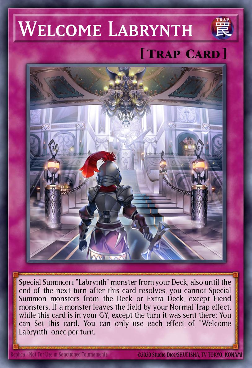 Welcome Labrynth Prismatic Secret Rare MP23-EN235 25th Anniversary Tin Dueling Heroes Mega Pack Yugioh card