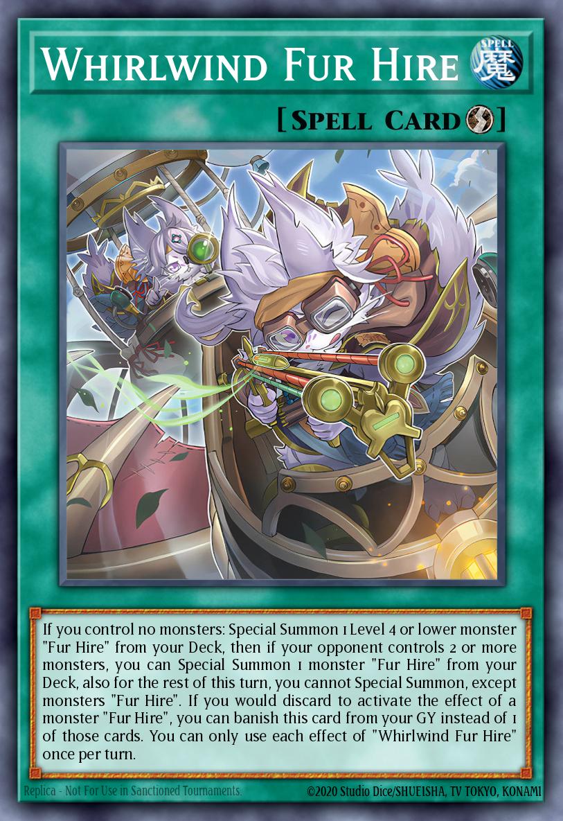 Whirlwind Fur Hire Common BPRO-EN062 Burst Protocol Yugioh card